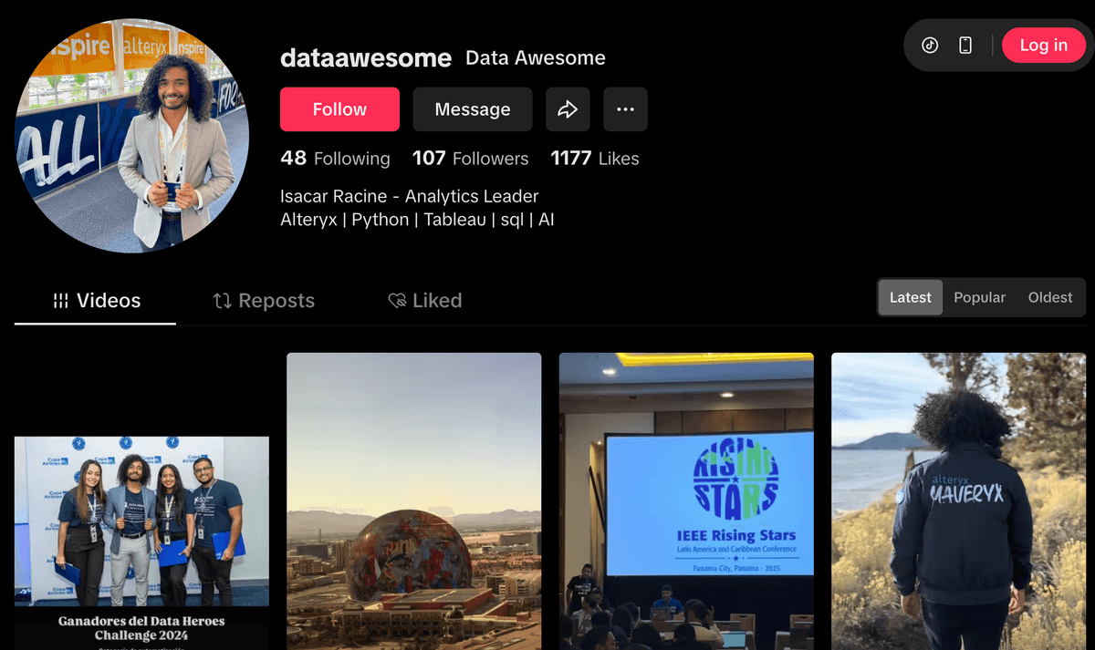 Data Awesome on Tik Tok